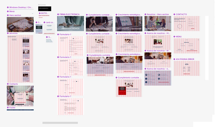 Se presenta el UI Kit (parte del Design System) de JRCONTABLES