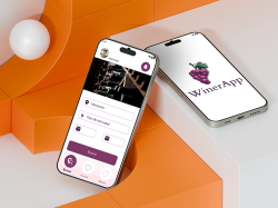 Dos celulares que muestran la app diseñada