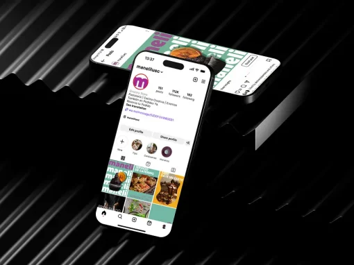 Diseño de feed de Instagram y presencia digital para la marca Maneli
